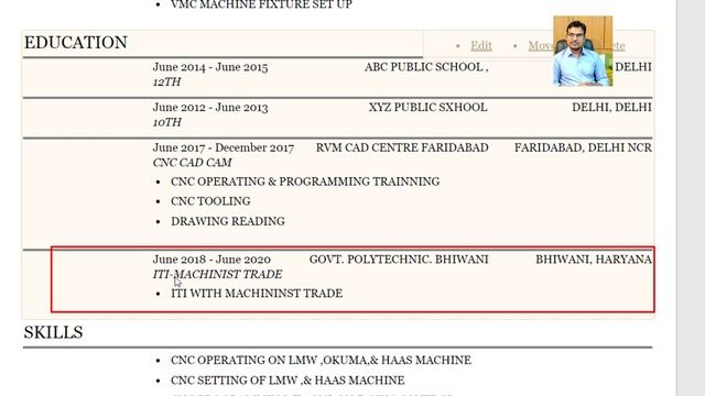 cnc operator resume - operator का रिज्यूमे कैसे बनाते हैं इंटरव्यू मैं पूछे जाने वाले questions смотреть онлайн