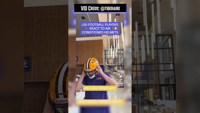 LSU Players React To Air Conditioned Helmets смотреть онлайн