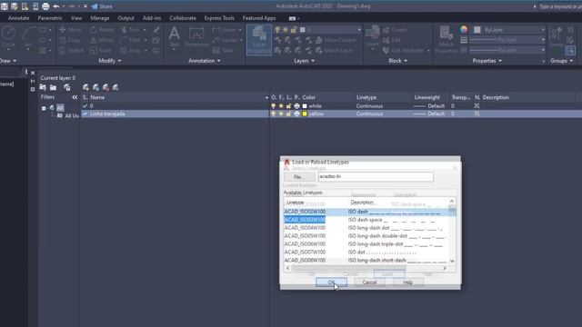 CURSO DE AUTOCAD - Como fazer uma linha tracejada (AutoCad dashed line scale) смотреть онлайн