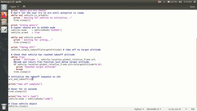 Autonomous Takeoff and Land Python Script Demonstration | Dronekit Python RPI | Beginners Guide смотреть онлайн