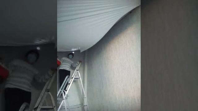Профессиональная установка натяжного потолка "Старт". смотреть онлайн
