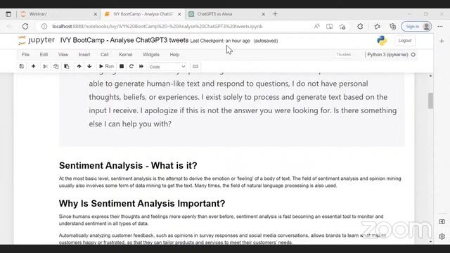 Sentiment Analysis of ChatGPT using Webscraping in Python | Live Bootcamp | IvyProSchool смотреть онлайн