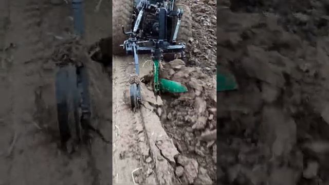 Сделал ещё один плуг, однокорпусной для целины. Испытания плуга. смотреть онлайн