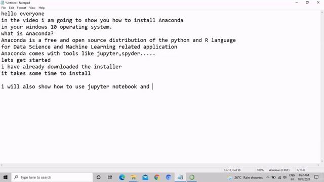 How to install Anaconda in your Windows 10 OS смотреть онлайн