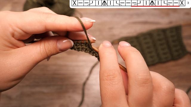 Узор спицами «Гребешки» ? «Scallops» knitting pattern смотреть онлайн