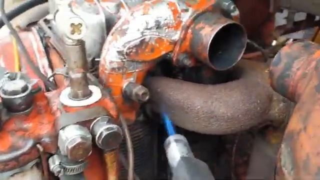 Заводим трактор Т-16 в -12 мороза смотреть онлайн