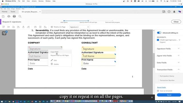 Part 2: Using Request E-signatures in Adobe Acrobat Pro смотреть онлайн