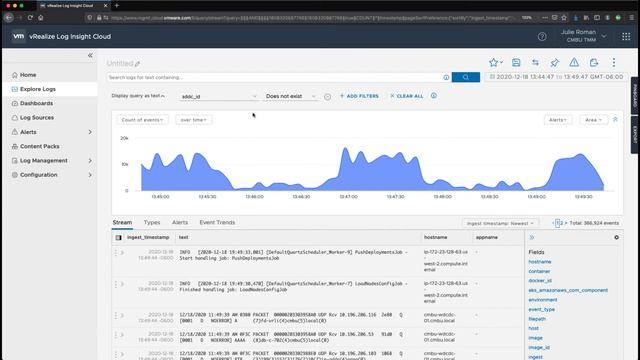 vRealize Log Insight Cloud - Exploring Logs Demo смотреть онлайн