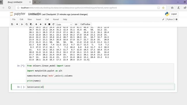 Lasso Regression|Feature Selection|Regularized Regression|Plot important Feature|BOSTON HOUSE PRICE смотреть онлайн