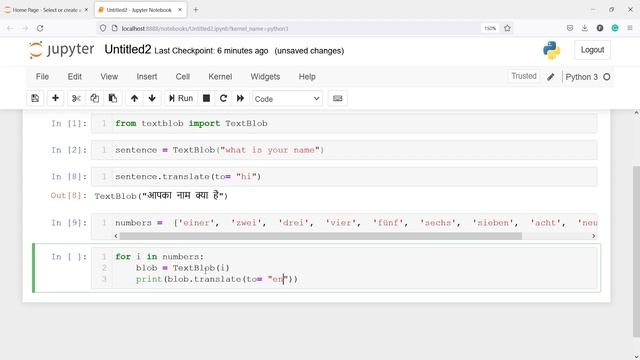 Automatic Translation Using TextBlob смотреть онлайн