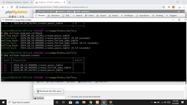 Laravel 7 Ep-10 (Migrations In Laravel in English Part-ii) смотреть онлайн