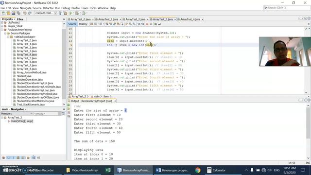 Java - Array part 03 (Specify the size of array interactively, array initialization) смотреть онлайн