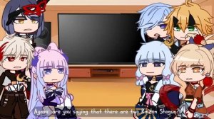 Inazuma react to Raiden Shogun // 1/1 // Genshin impact // Gacha club