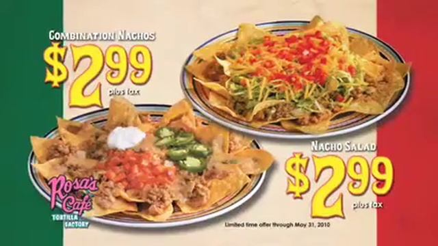 Cinco De Mayo With Rosa's Cafe - Discounts On Select Nacho Plates All Month Long!