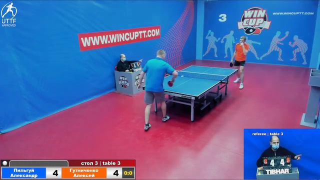 Пильгуй Александр 3-0 Гутниченко Алексей Восток 3 WINCUP 15.02.22 Прямая Tрансляция Зал 3 смотреть онлайн