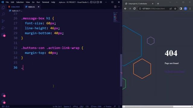 Error page 404 - Using HTML & CSS | Codexbaba смотреть онлайн