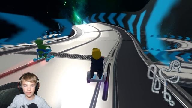 MR PRESIDENT AND GREEN ALIEN RACING ON A UFO 2 in HUMAN FALL FLAT смотреть онлайн