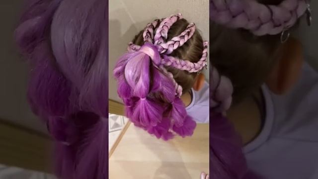 Брейды с канекалоном в хвост (фонарики) смотреть онлайн