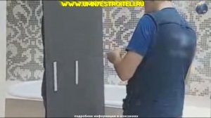 Как приклеить зеркало на жидкие гвозди.