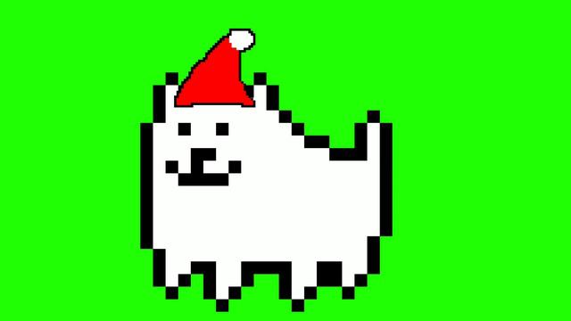 UNDERTALE CHRISTMAS ANNOYING DOG GREEN SCREEN смотреть онлайн