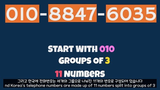 How to say your phone number in Korea | How to say Korean numbers | Learn Korean quickly | Hangul смотреть онлайн