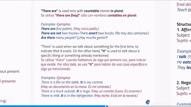 English course for warehouse workers Grammar unit 1 Present Simple смотреть онлайн