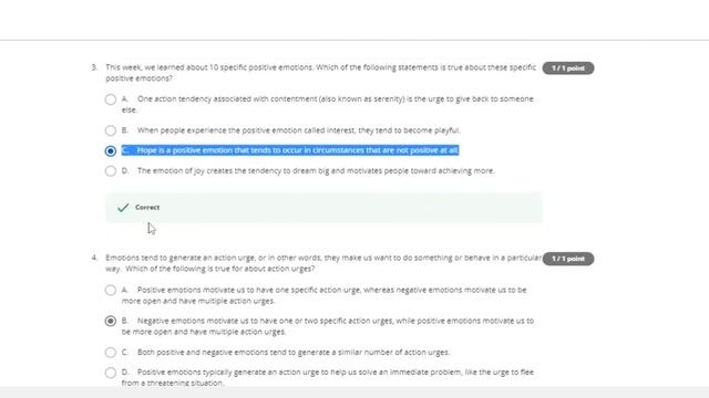 Week 1 Positive Psychology: North Carolina Uni. Quiz Answers Solutions Pass Coursera Certificate смотреть онлайн