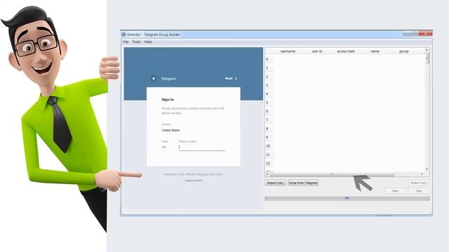 Silverdor Software Telegram Group and Channel Scraper Builder смотреть онлайн