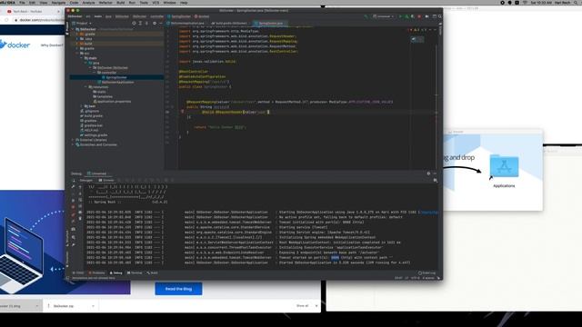 How to create Docker Image and run Spring Boot Jar with gradle in a Docker Engine смотреть онлайн