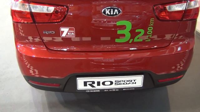 Kia Rio Sport Sedan 1.2 CVVT EX Fun Exterior and Interior смотреть онлайн