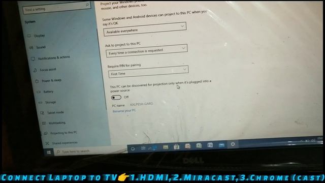 how to connect laptop to tv ll how to cast laptop to tv ll laptop ko tv se kaise connect kare смотреть онлайн