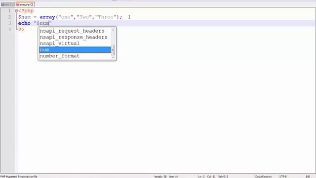 How to Write Numeric Array in php--Numeric Array in Php Urdu -Hindi смотреть онлайн
