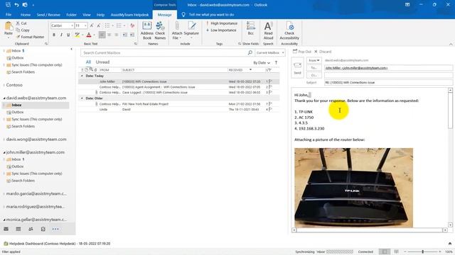 Use Outlook as Helpdesk Ticketing & Incident Management System - AssistMyTeam.com смотреть онлайн