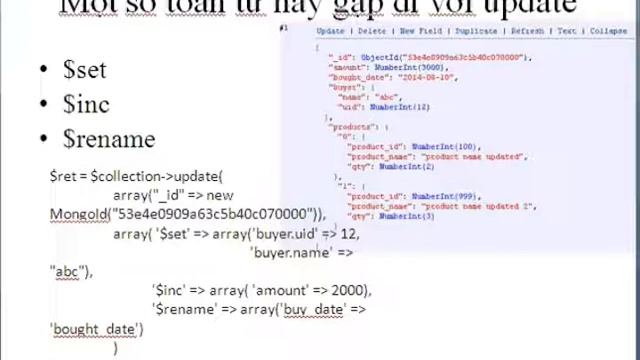 PHP + MongoDB qua video - 3 - Update dữ liệu смотреть онлайн
