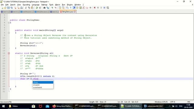 reverse a string using recursion in java смотреть онлайн