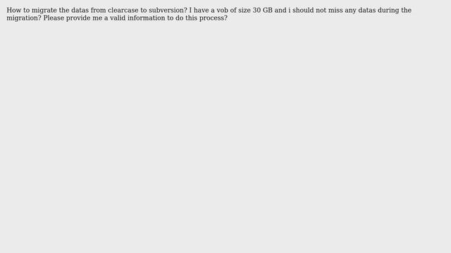 DevOps & SysAdmins: Clearcase to Subversion Migration смотреть онлайн