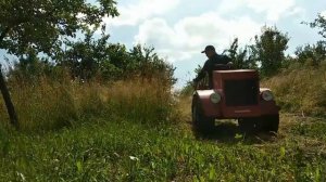 Самодельная безпальцевая косилка с двигателем от мотоблока, на гусеничный минитрактор ,часть 3