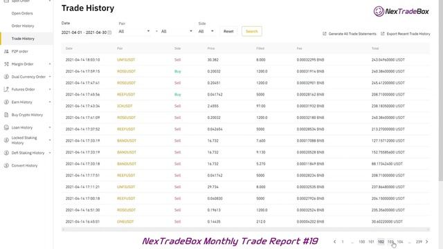 Binance Trade History Apr 2021 смотреть онлайн