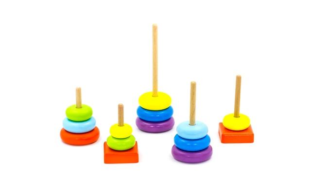 Пирамидка Колечки Alatoys (Алатойс) - деревянные развивающие игрушки