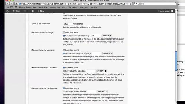 Settings for jQuery Colorbox for Wordpress смотреть онлайн