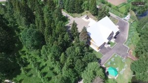 Музейный комплекс Габдуллы Тукая в с. Новый Кырлай (аэросъемка)