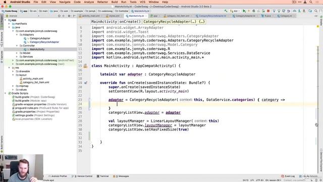 Kotlin Class 54 Recycler View Clicks || Kotlin Class tutorial || Kotlin Class смотреть онлайн