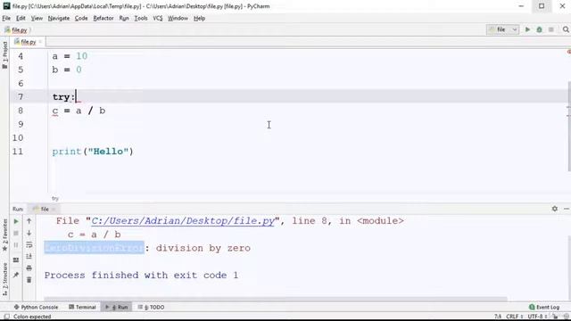 #70 Handling Exceptions| Exception Handling | Python Tutorial for Beginners смотреть онлайн