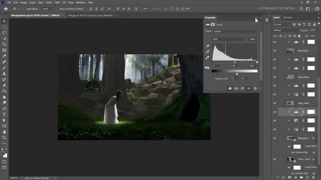 Fantasy Forest Photo Manipulation Speed Art Photoshop Tutorial
