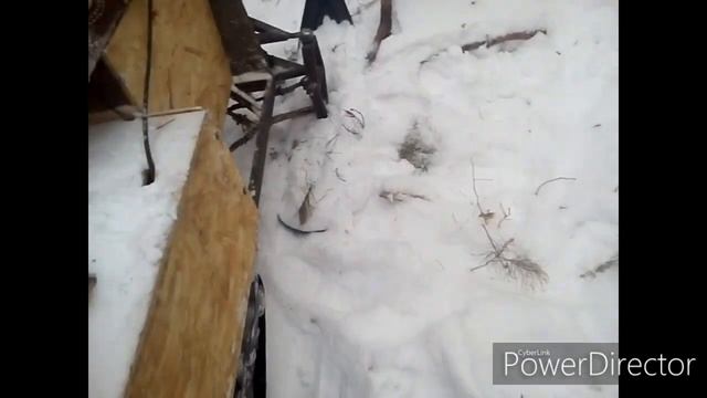 Мотобуксировщик Форза 15 л. С самодельным лыжным модулем 1часть смотреть онлайн