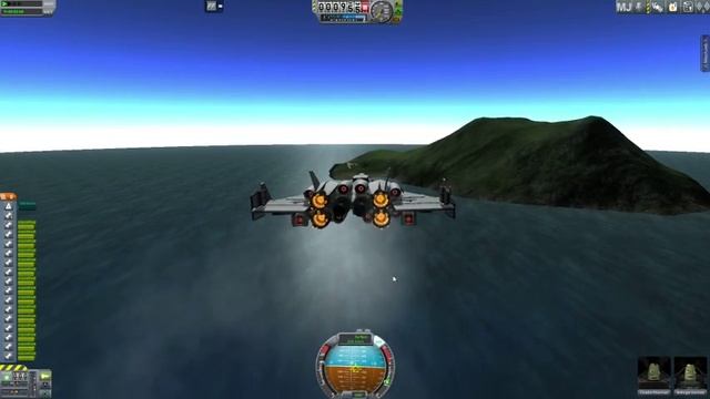 Kerbal Space Program awesome VTOL SSTO (island landing) смотреть онлайн
