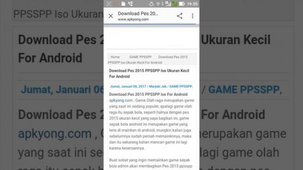 CARA DOWNLOAD FILE PPSSPP ISO ||PES 2015😍🎮