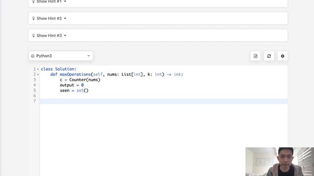 Leetcode - Max Number of K-Sum Pairs (Python) смотреть онлайн
