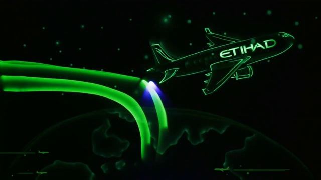 Световые картины "10 years with Etihad Airways" смотреть онлайн
