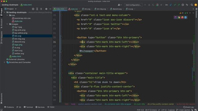 Dusktopia Livecoding #2: верстка макета из Figma (HTML, CSS, Bootstrap 5) смотреть онлайн